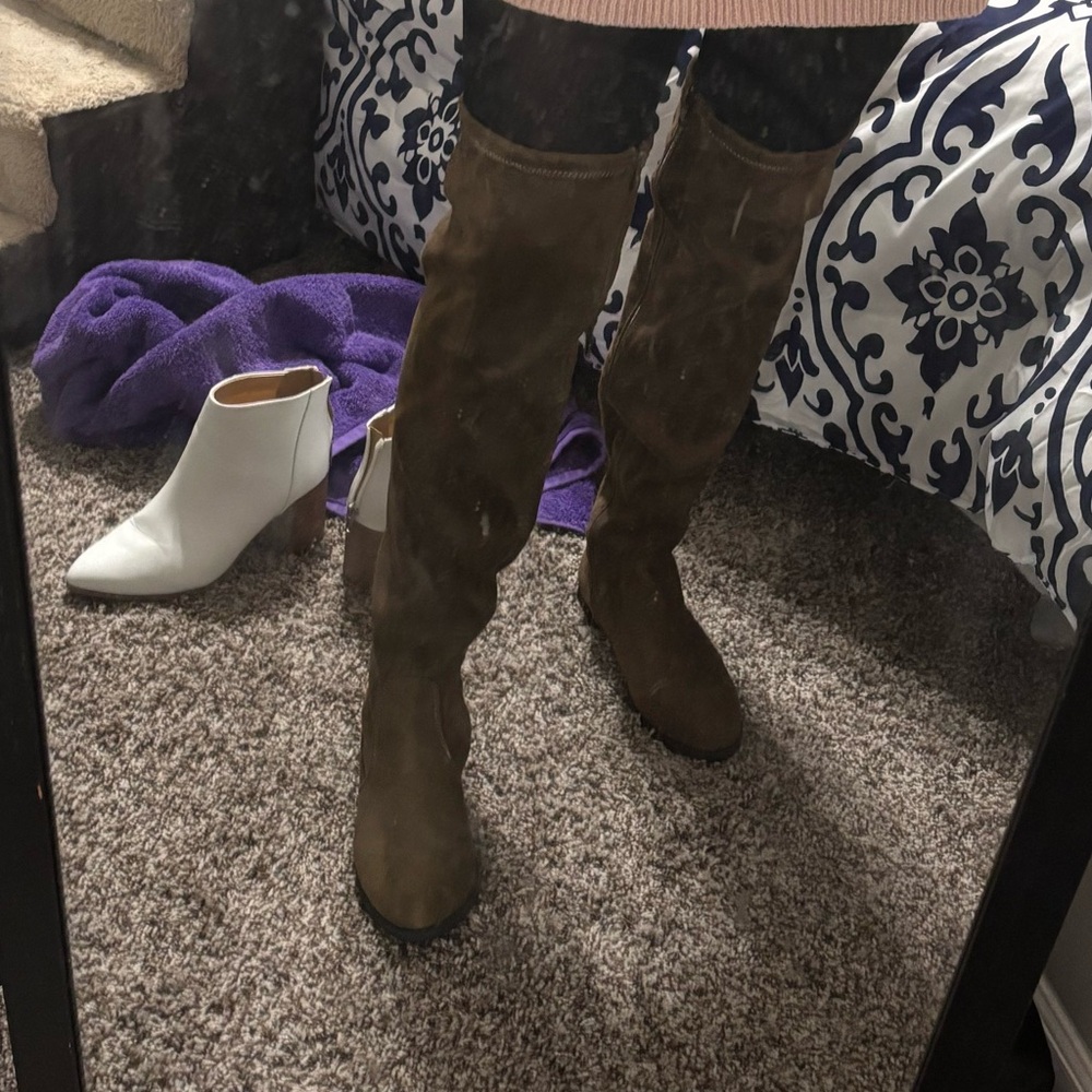 Brown Over the Knee Boots, size 7.5